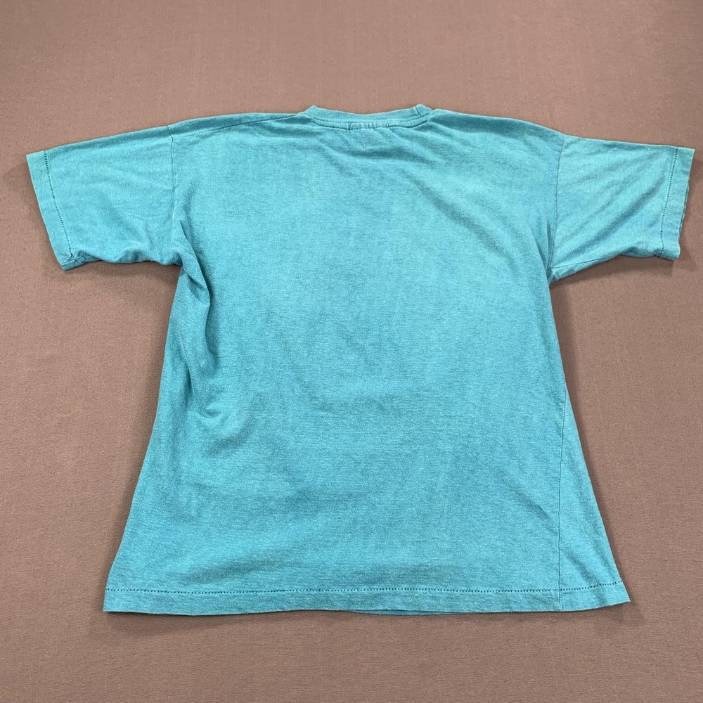 VTG Caribbean Dream Bahamas Shirt Men XL Teal Parrot Palm Tree Single Stitch 80s - Picture 4 of 9